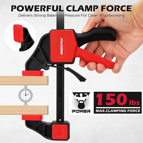 SEDY 12-inch quick-release bar clamps enable fast setup and easy conversions.