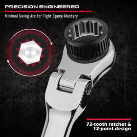 SEDY 180-degree rotating flex-head enables leverage from unusual angles