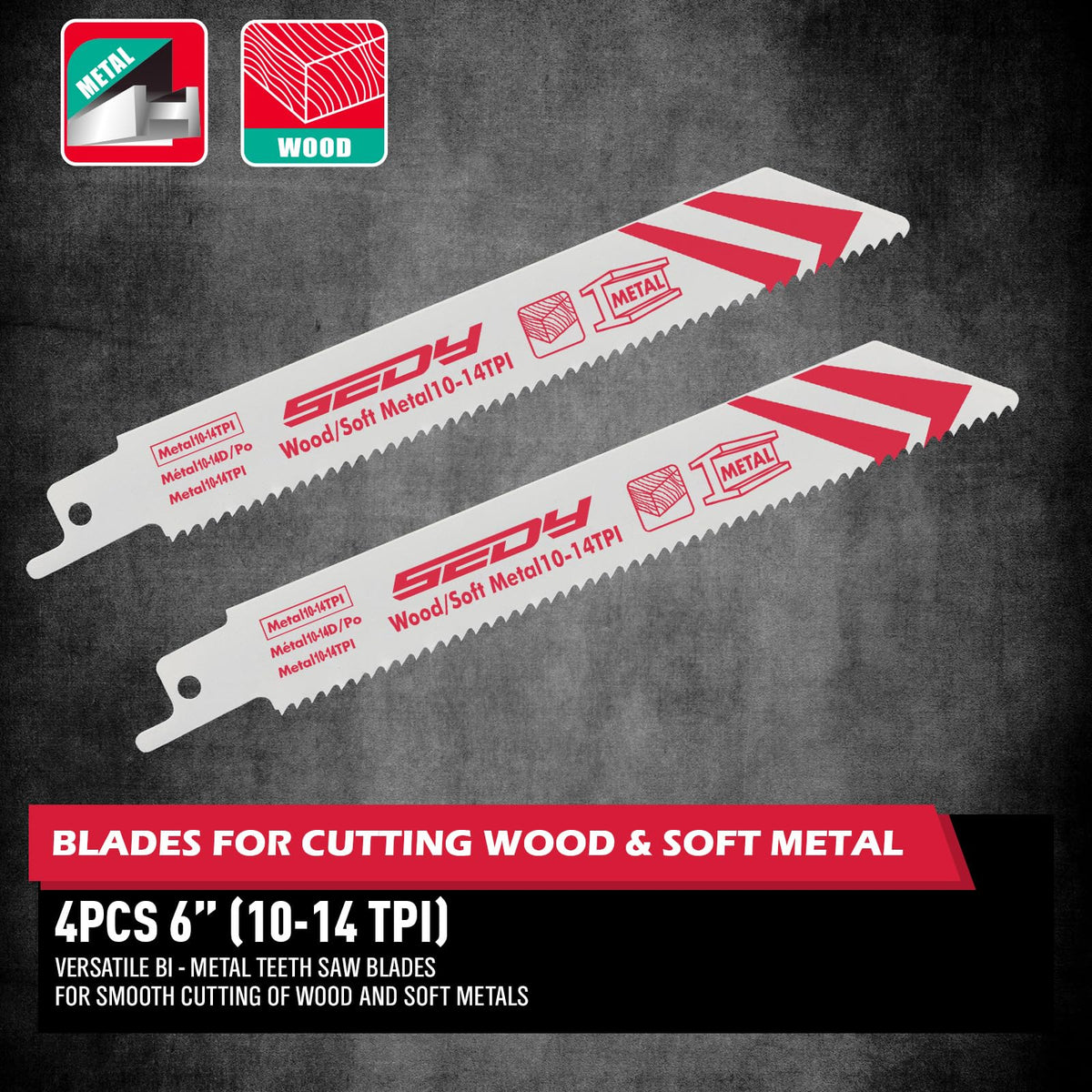 SEDY storage box keeps all blades organized and ready for projects.