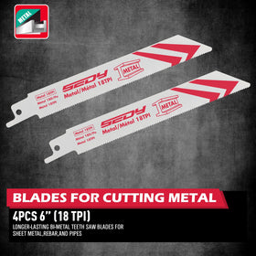 SEDY wood/soft metal blade 6-inch 10-14TPI versatile for mixed tasks.