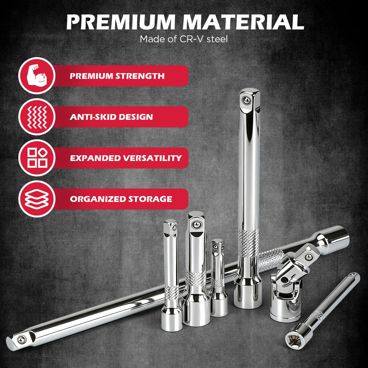 SEDY 3-8in universal joint enhances torque in restricted spaces