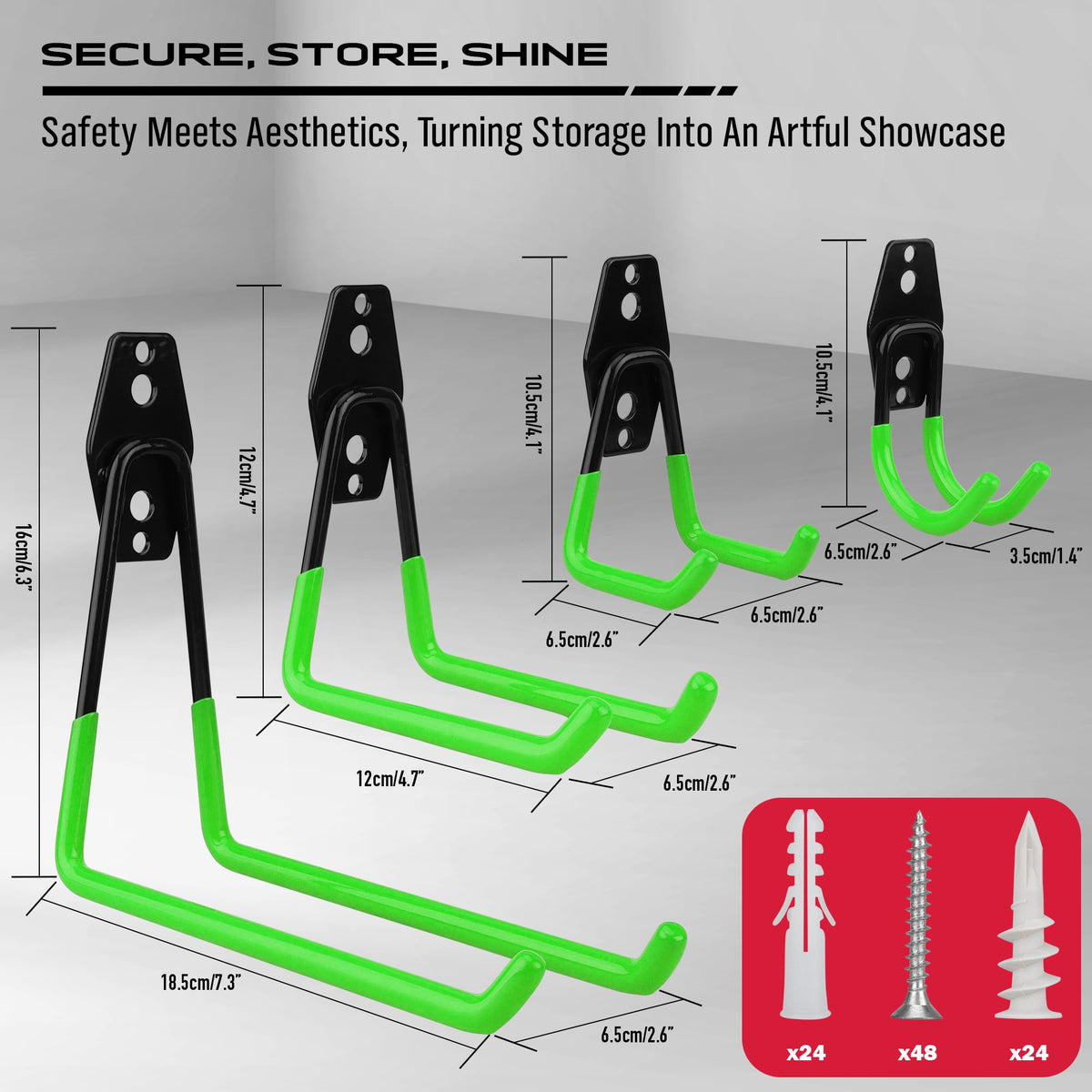 SEDY three-extension-straps add versatile securing options for long items.