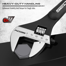 SEDY spud wrench set, 12-inch, robust tool for plumbing and maintenance tasks