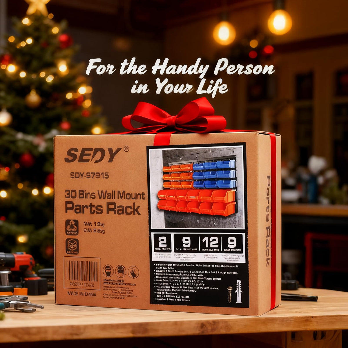 SEDY 30-bin system keeps beads nuts and nails neatly sorted