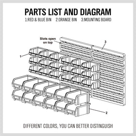 Two durable peg boards support customizable storage options