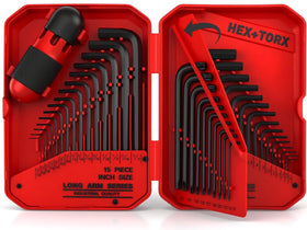 Sedy 41-piece hex key set with torque handle for high leverage