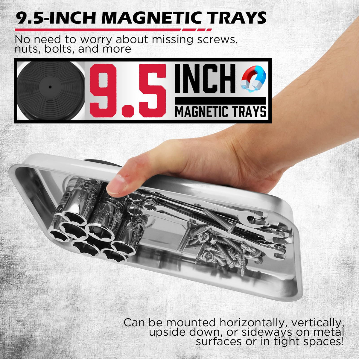 SEDY 45-pound pull magnet delivers strong metal debris pickup.