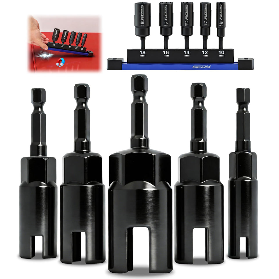 SEDY 10mm wing nut driver shown with the rest of the set for versatile projects