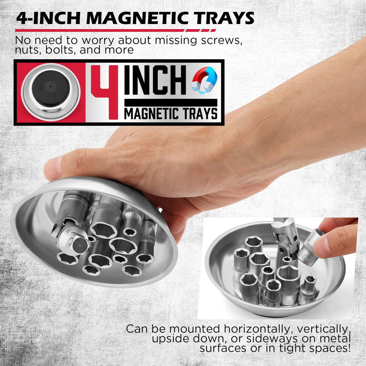 SEDY 50lb pull magnet retrieves nails and screws quickly from floors and under machinery