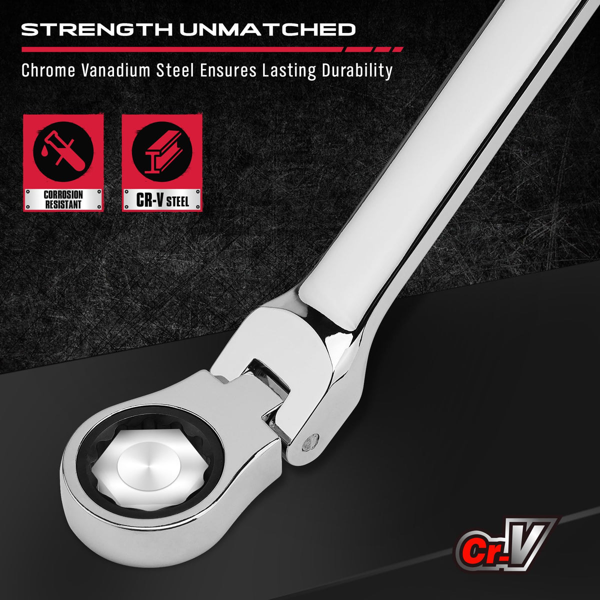 SEDY six-piece wrench set in sizes 8-19 mm for automotive and mechanical work