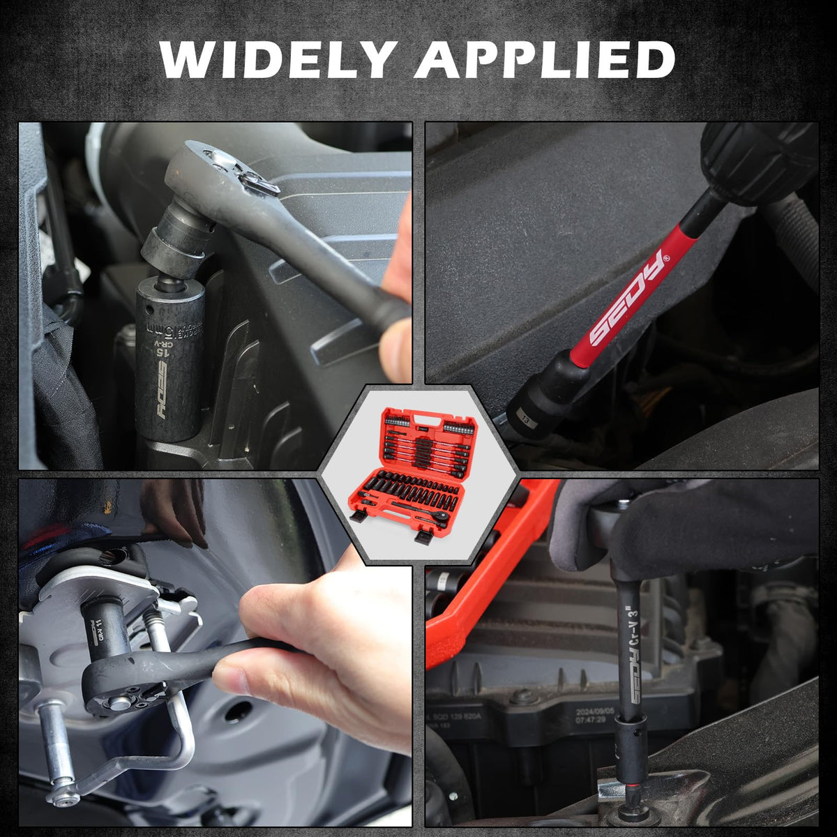 SEDY hex shank compatibility fits drills and impact wrenches