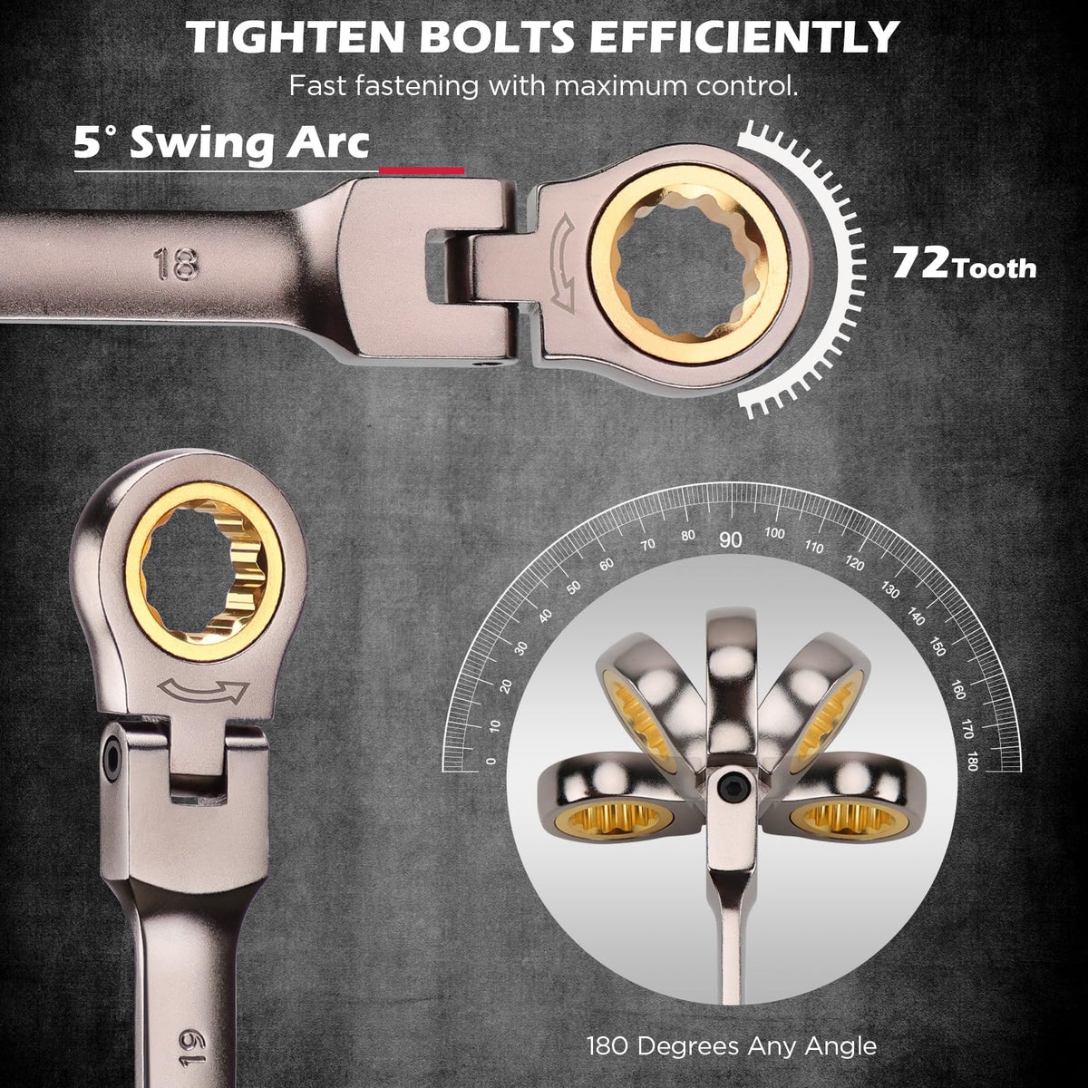 SEDY 72-tooth gear close-up for smooth ratcheting
