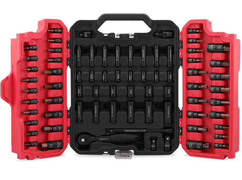 SEDY 73-piece hex torx socket set in case for organized quick-access hardware repairs.