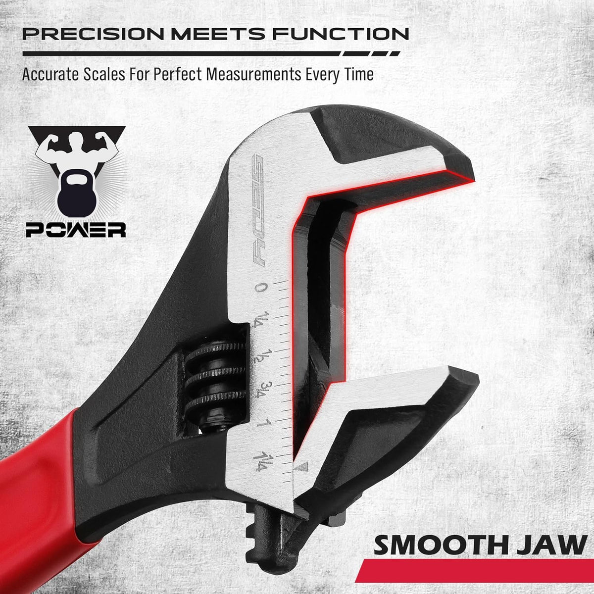 Sedy 10-inch wide jaw wrench for heavy-duty automotive and plumbing projects