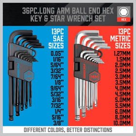 SEDY Metric sizes laid out for precise metric torque work.