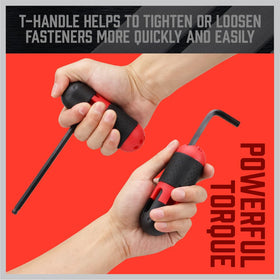 SEDY torque handle provides extra reach and leverage on fasteners.
