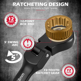 SEDY black-finish wrenches resist wear and corrosion