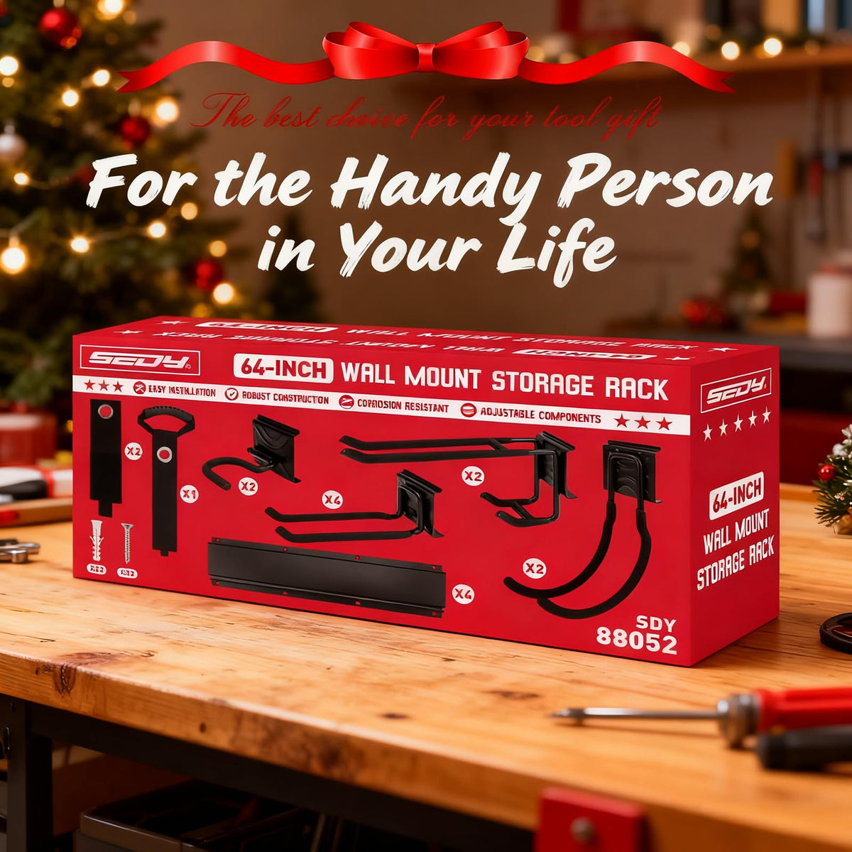 SEDY compact mount design keeps tools organized without sacrificing floor space.