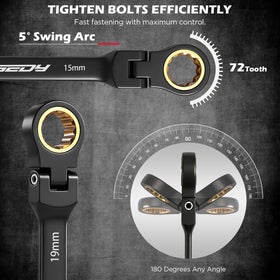 SEDY CR-V steel wrenches deliver high strength for daily use