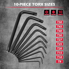 Sedy Cr-V steel hex keys in black oxide finish for durability