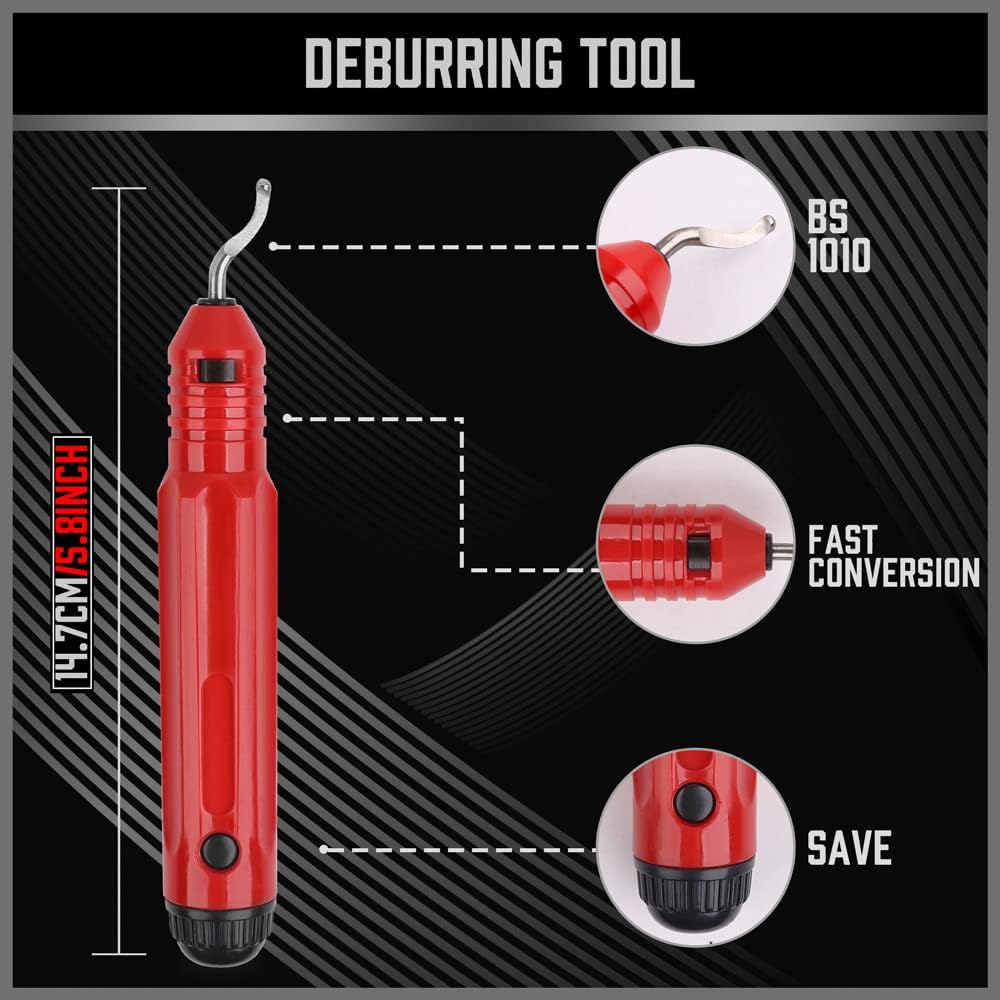 SEDY deburring tool in high-speed steel refines pipe edges after cutting