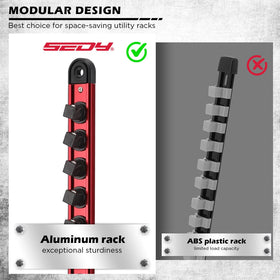 SEDY easy-access clips streamline identification in drawers or on walls.