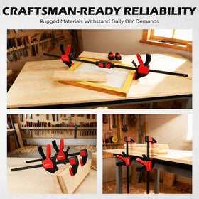 SEDY ergonomic trigger allows smooth tightening and release across all clamps.