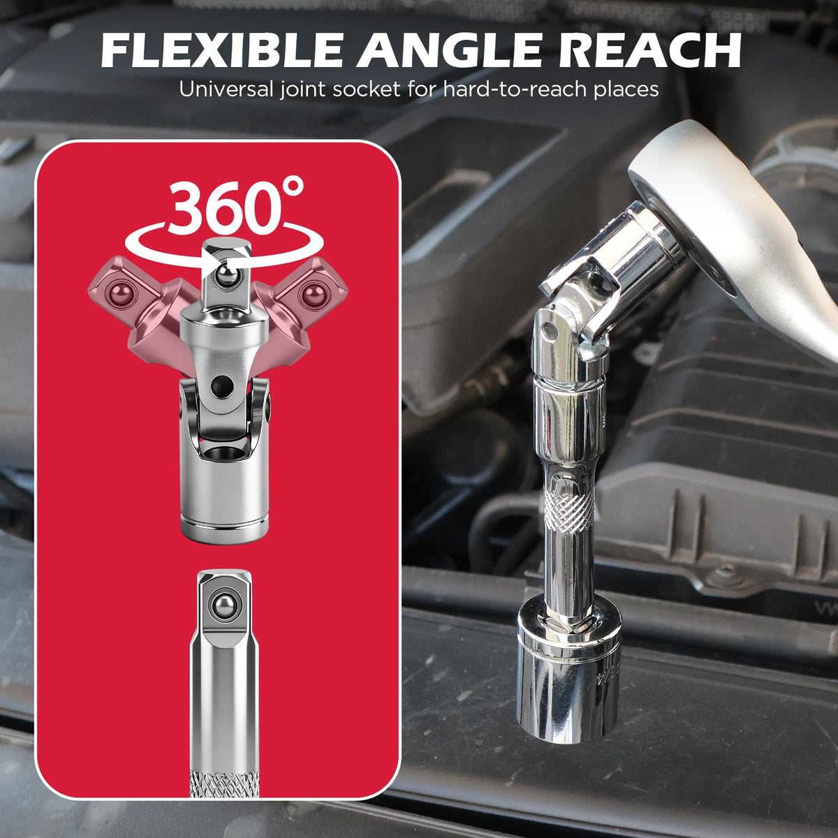 SEDY extension set 6in 1-4in drive helps fasteners in awkward angles