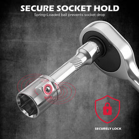 SEDY extension set 8in 1-4in drive reaches recessed bolts with ease