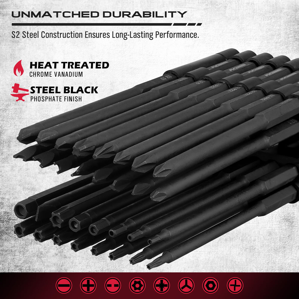 SEDY extra long bit set spanner bits offer robust fastener engagement