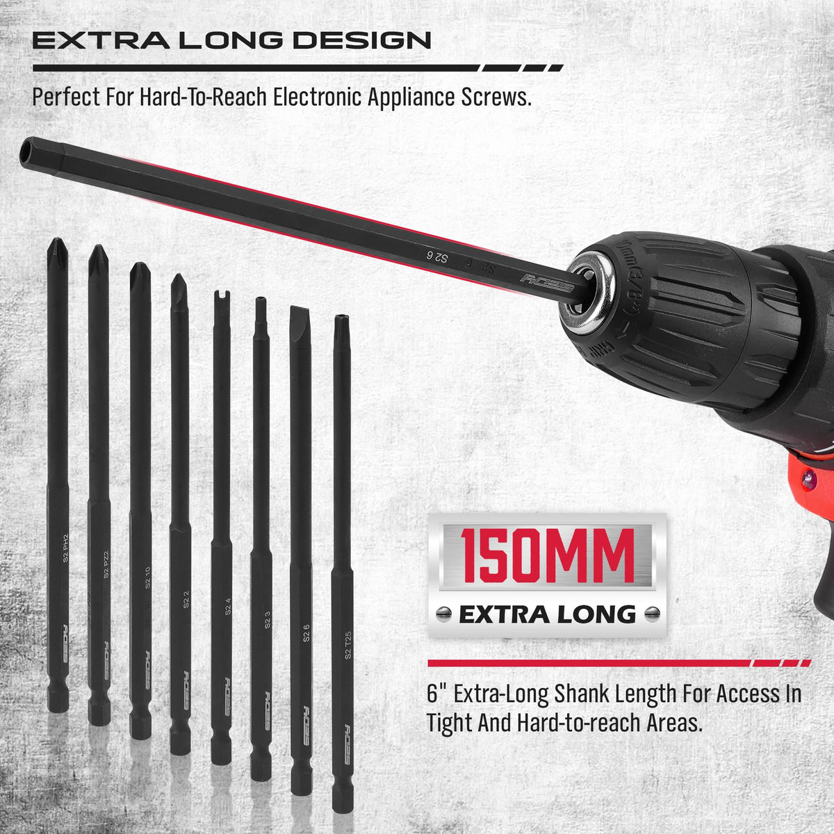 SEDY extra long bit set tri-wing bits for specialty screws