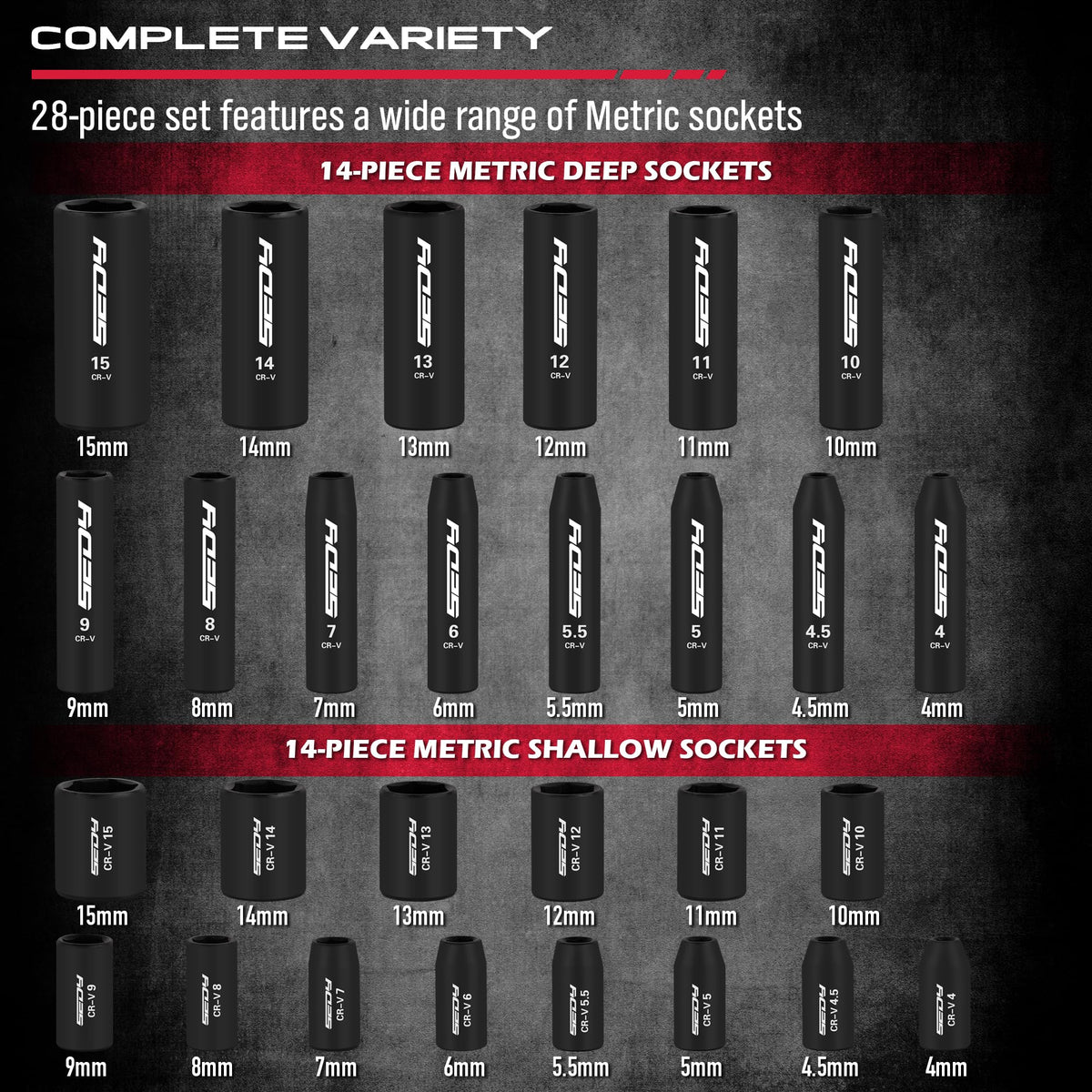 SEDY half-inch ratchet handle for high-torque tightening.