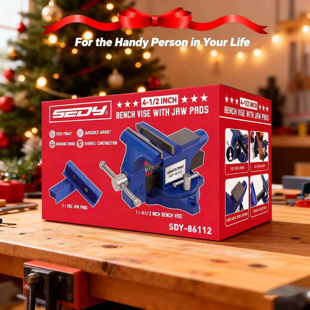 SE DY 3-3/4 inch jaw opening enables wide clamping range
