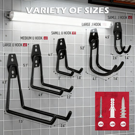 SEDY solid steel hook close-up shows anti-slip coating for secure hanging.