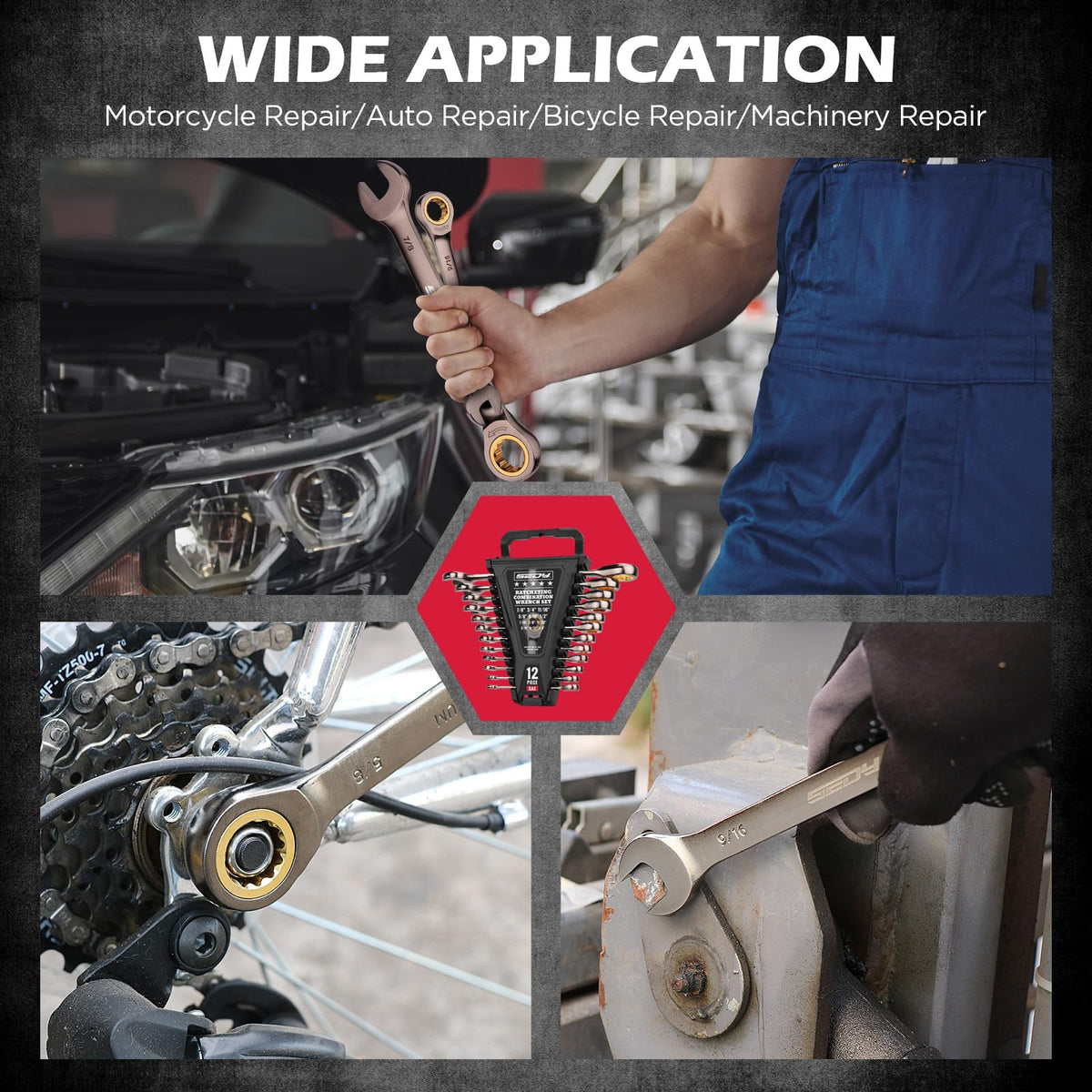 SEDY ratchets ideal for automotive repairs and machine maintenance