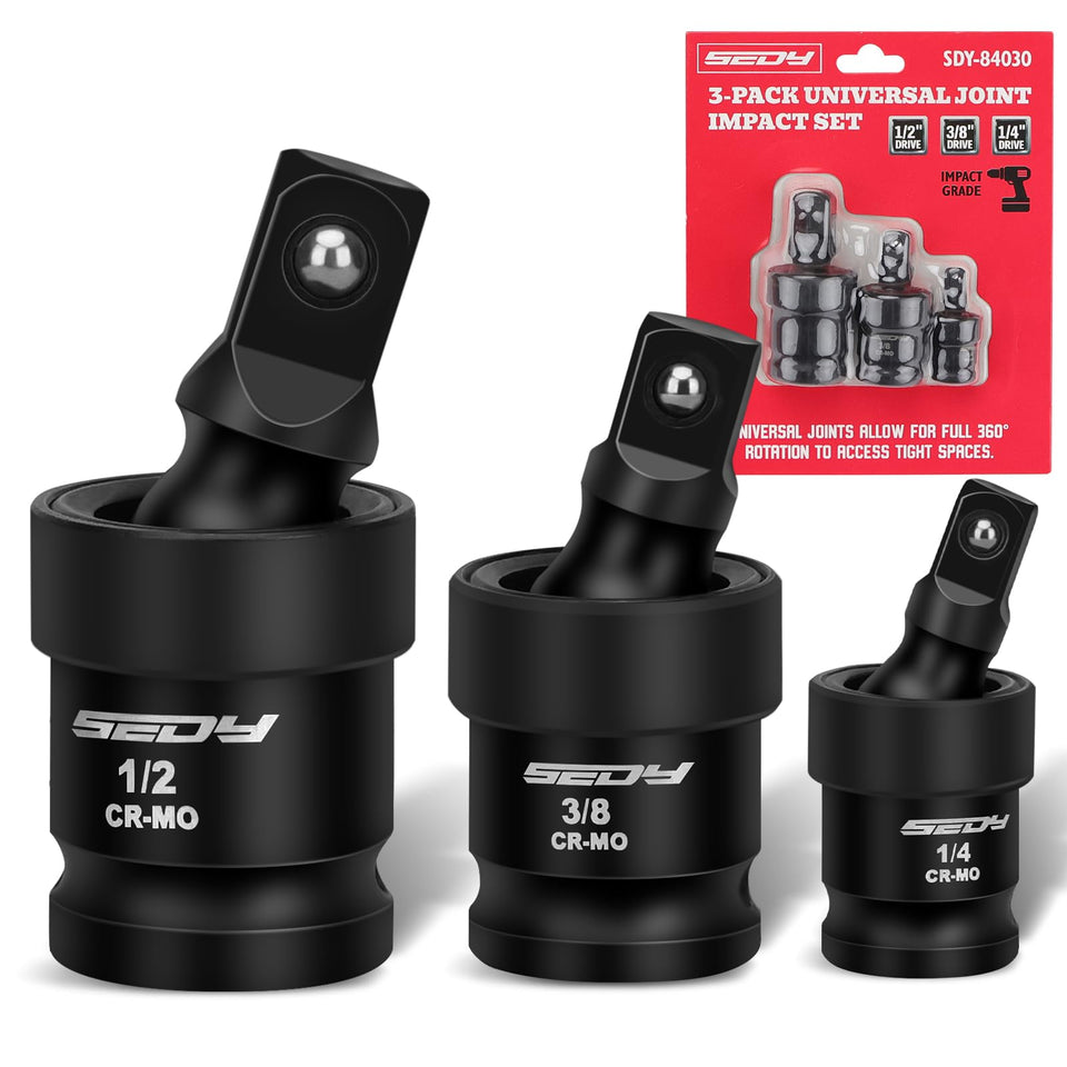 SEDY impact universal joint socket swivel 1/2-inch angle view for high-torque tasks