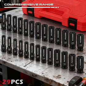 SEDY laser-marked sockets help identify sizes at a glance