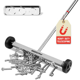 SEDY magnet sweeper 17-inch nail pickup clears workshop floors quickly