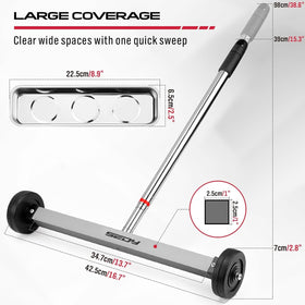 SEDY magnet sweeper telescoping handle reaches under furniture for cleanup