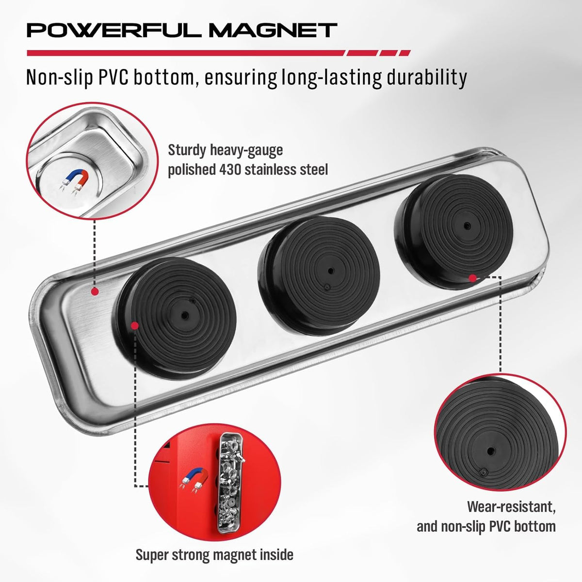 SEDY magnet sweeper 17-inch surface covers large areas for faster cleanup