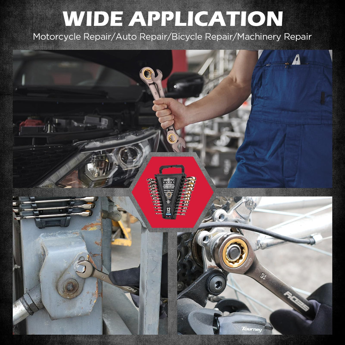 SEDY magnetic organizer box keeps wrenches neatly arranged