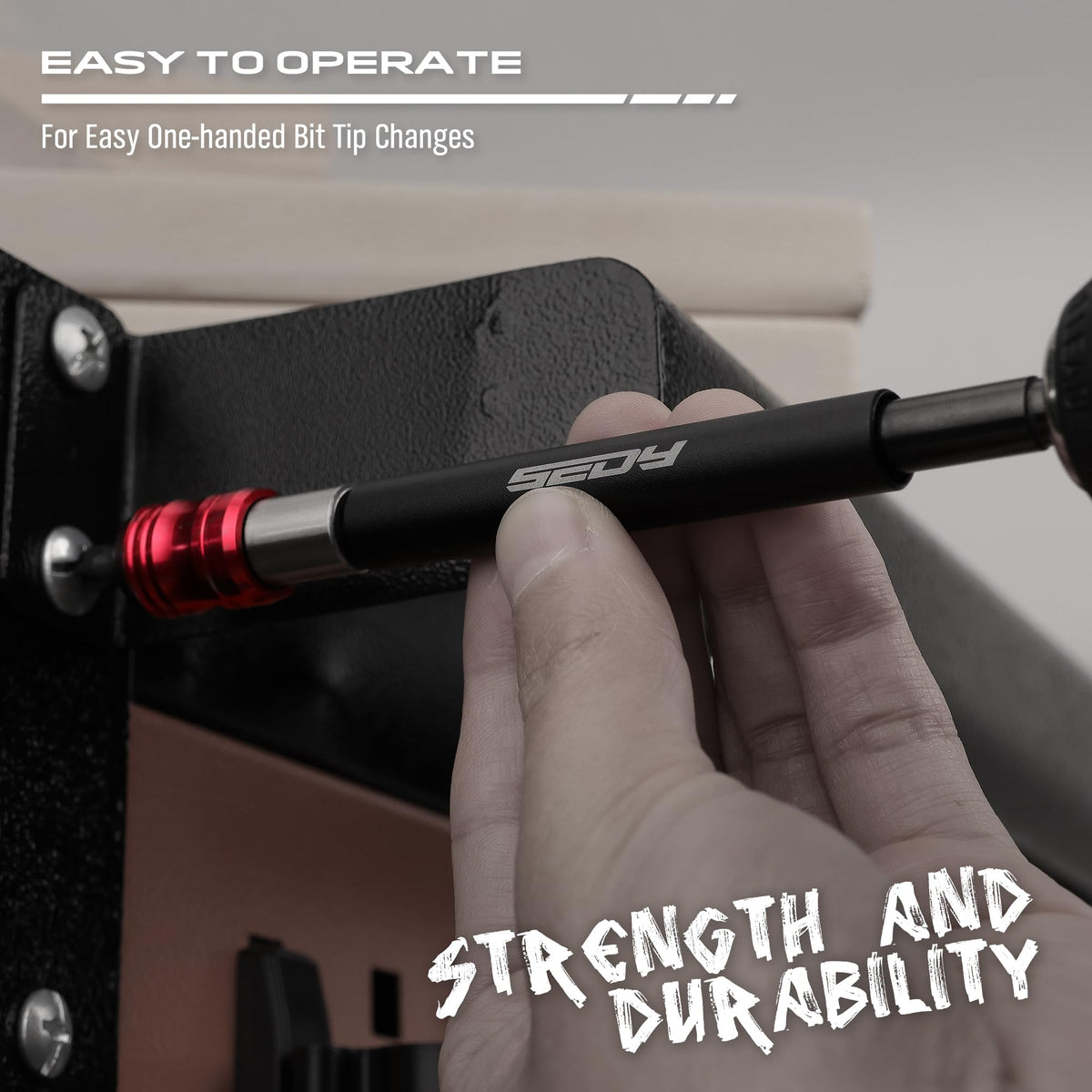 SEDY magnetic bit holder 4 inch length expands reach for tight spots