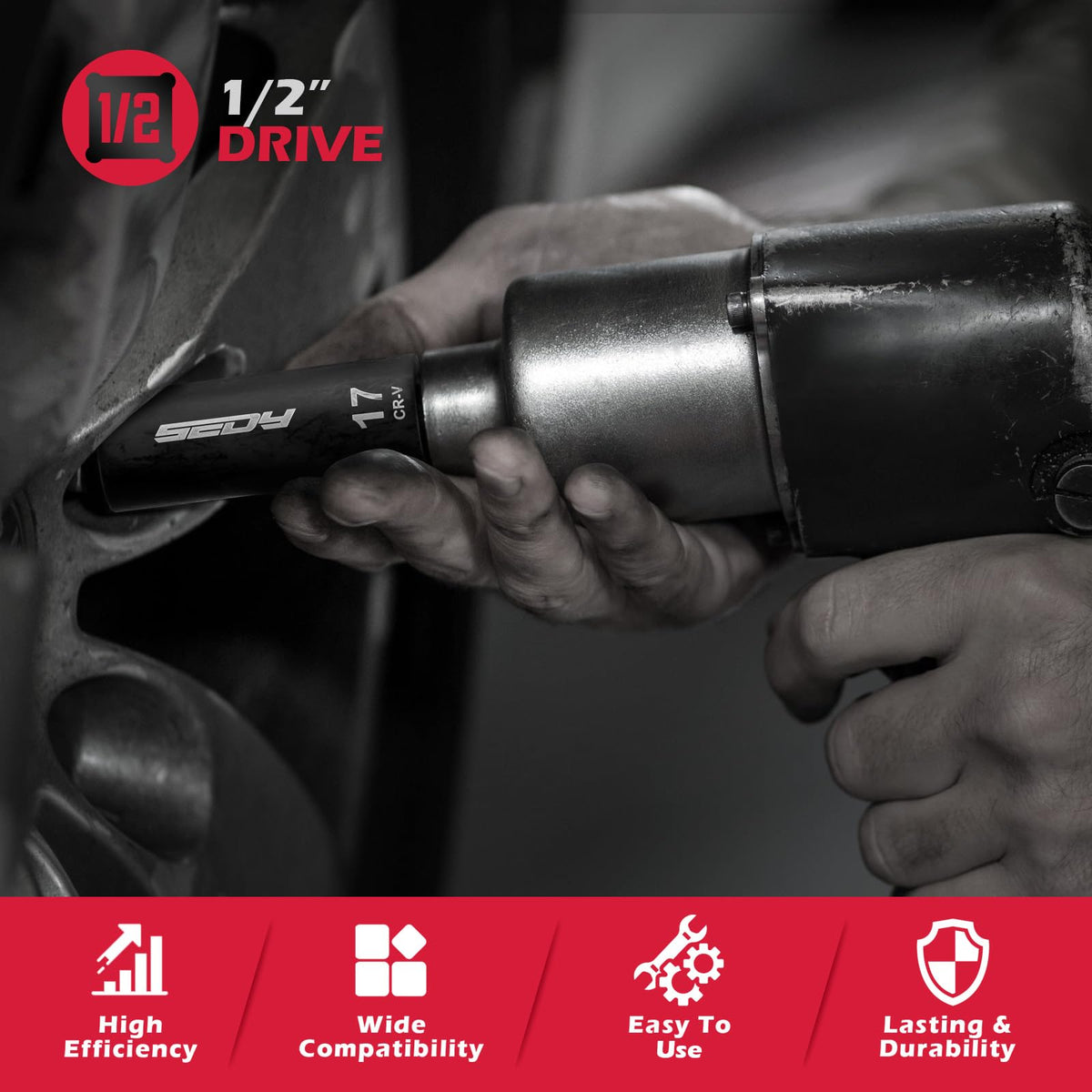 SEDY SAE and metric size range from 3/8 to 24 mm for versatility