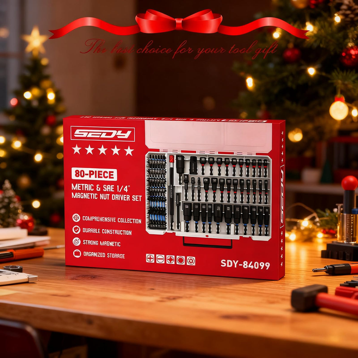 SEDY organized storage box keeps tools neatly accessible and protected.