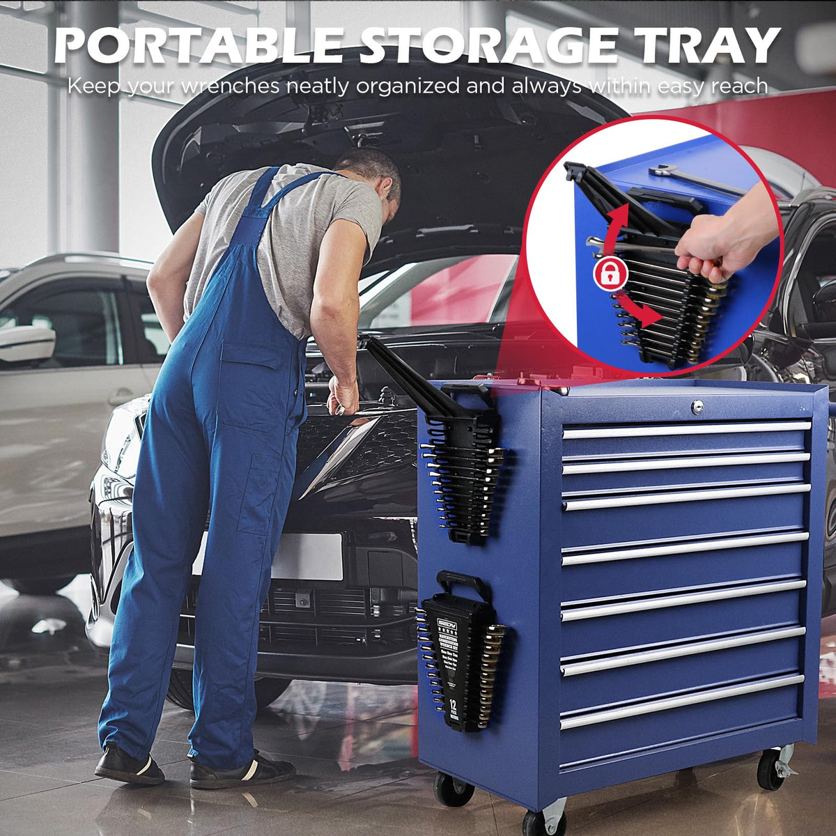 SEDY organized wrench organizer box keeps tools neat