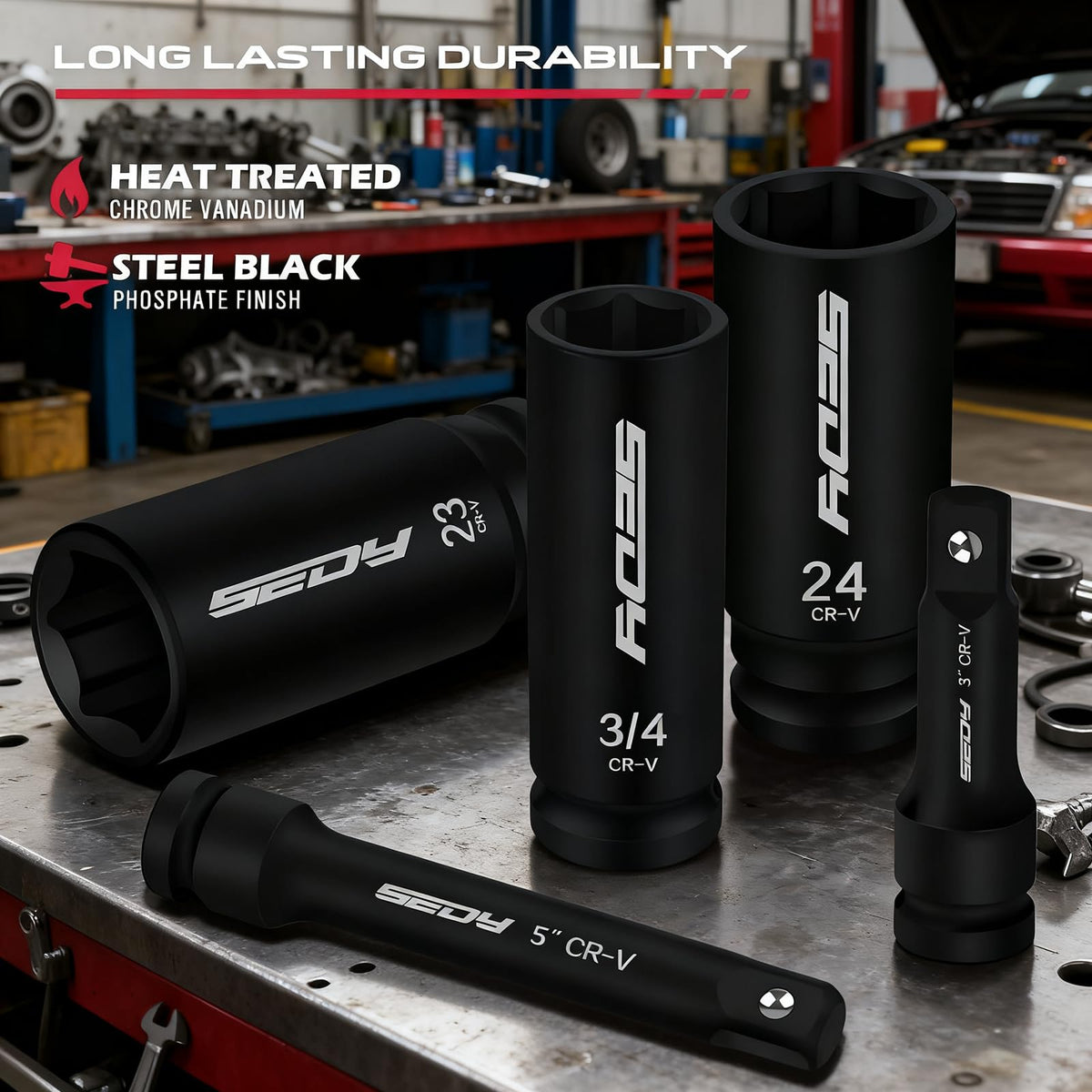 SEDY perforated chamfered sockets provide smooth engagement