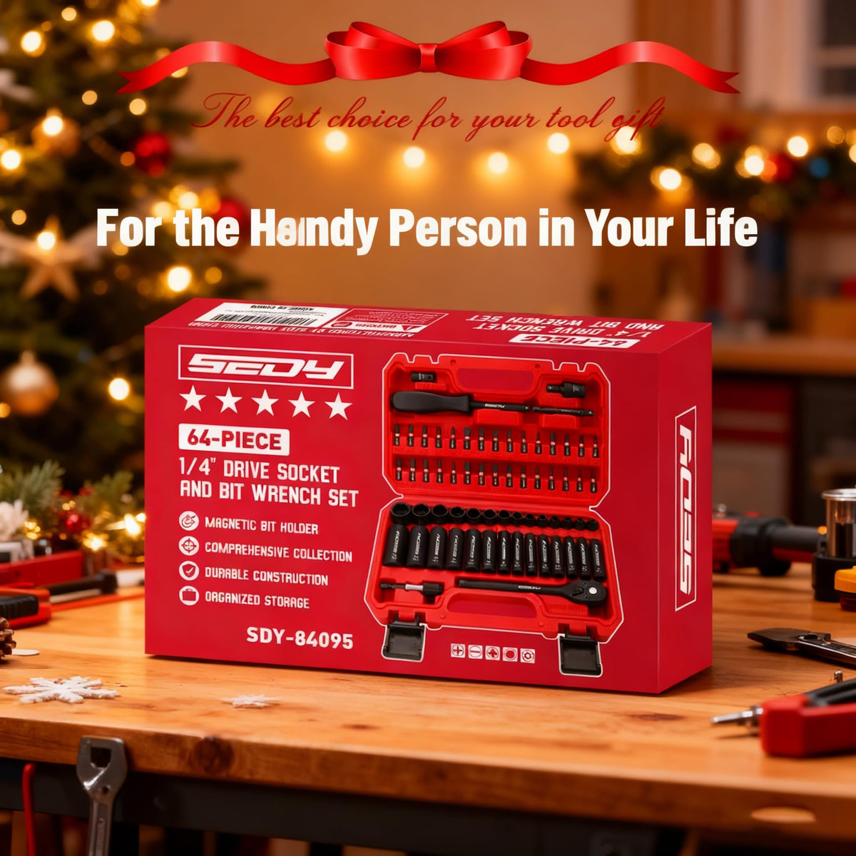 Sedy portable storage case keeps tools organized on the go.