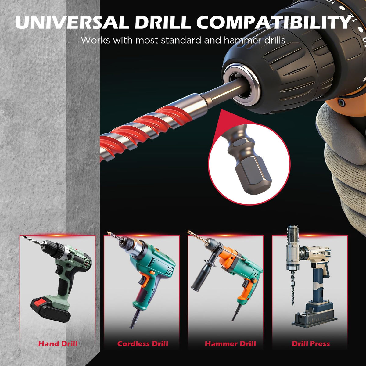SEDY precision-control geometry minimizes vibration for cleaner, centered drilling.