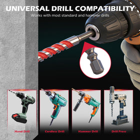 SEDY precision-control geometry minimizes vibration for cleaner, centered drilling.