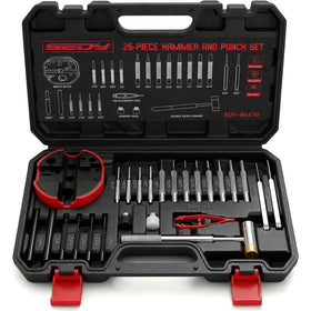 SEDY premium pin punch hammer set with 25 pieces for precise assembly tasks